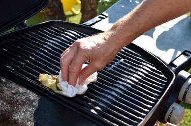 barbecue schoonmaken baking soda